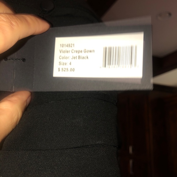 ⚡️NWT⚡️Halston Black strapless gown - Picture 3 of 5